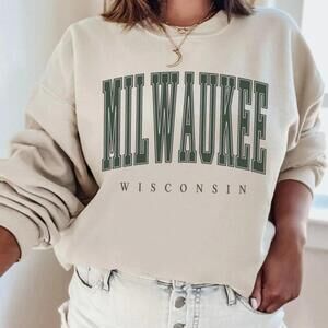 Milwaukee Wisconsin Y2K Crewneck Sweatshirt